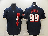 Yankees 99 Aaron Judge Navy Nike 2021 MLB All-Star Cool Base Jersey